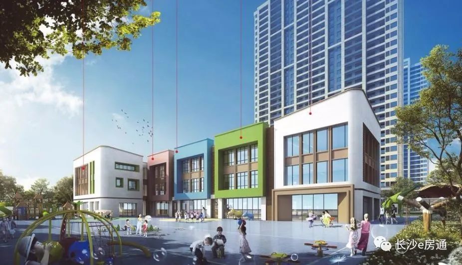 自建幼儿园效果图 月亮岛西s1地块