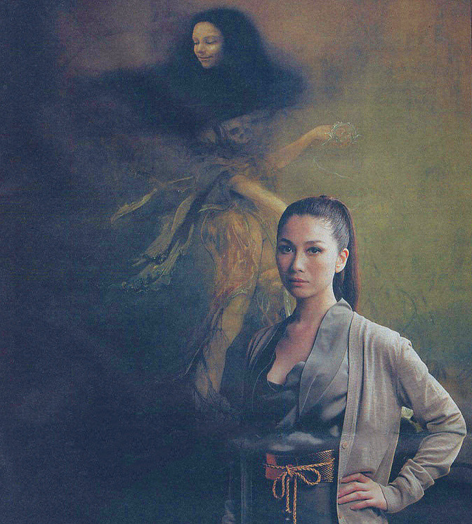 美女画家,把自己画成"女鬼",女孩一般不敢看