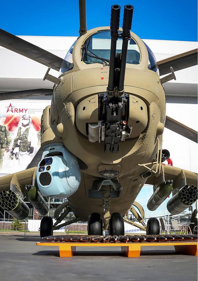 米-35武装直升机机炮特写