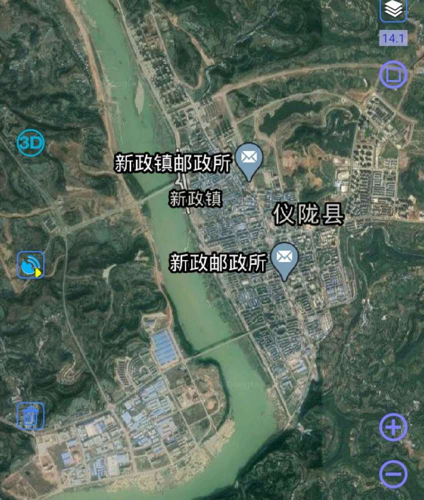 由于仪陇县的老县城在山谷里,不利于县城的发展,于是把县城从金城镇迁