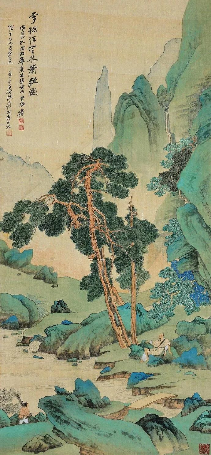 66幅山水画,配上对应的66首诗,美极了!