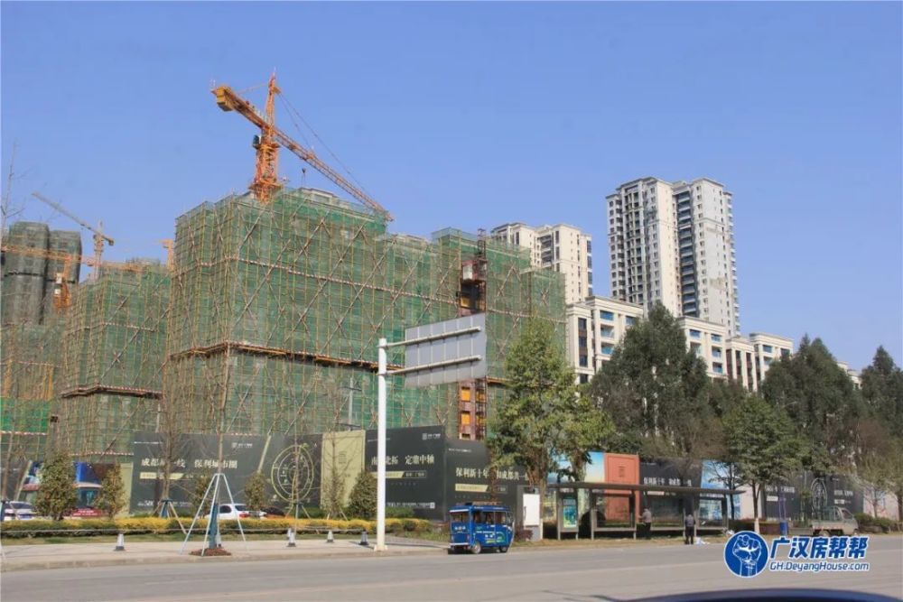 广汉楼盘3月施工进度播报,与年前比几乎木有变化