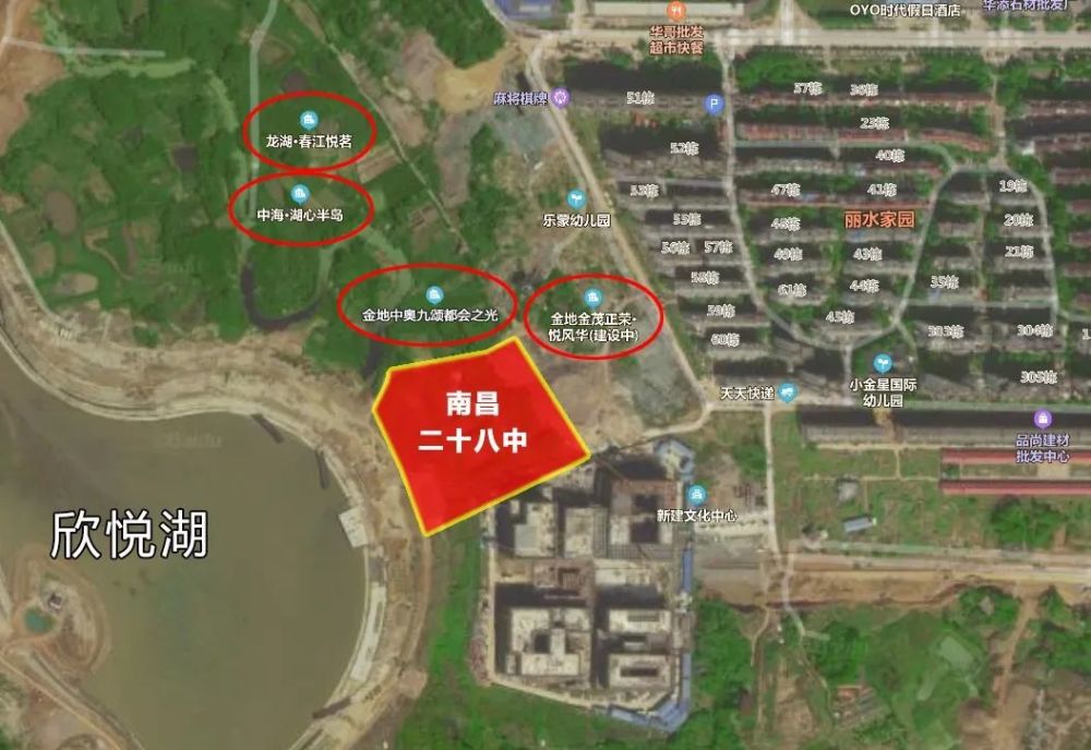 硬核南昌28中第八所分校落地新建区欣悦湖这些楼盘成大赢家