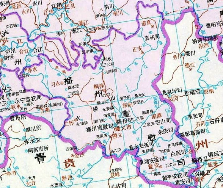 古播州地图