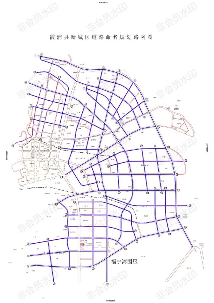 霞浦新城路网规划曝光,44条道路等你来命名!