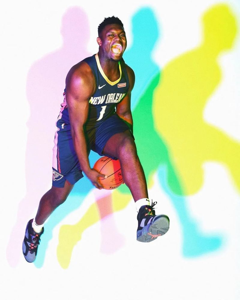 nba球员上脚:锡安这赛季穿的战靴,超多aj34个人配色!
