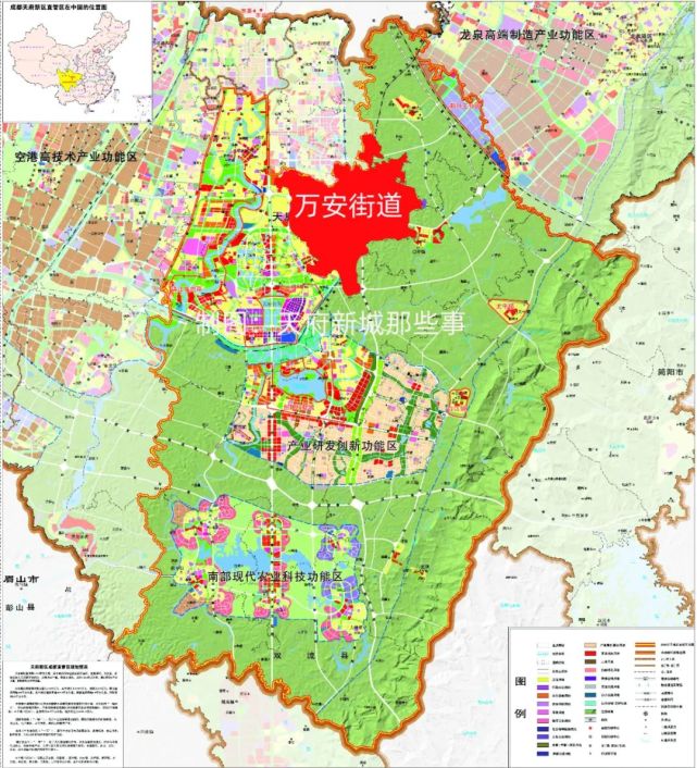 东邻白沙街道,南接兴隆街道,西靠华阳街道,虽然同为天府新区的发展