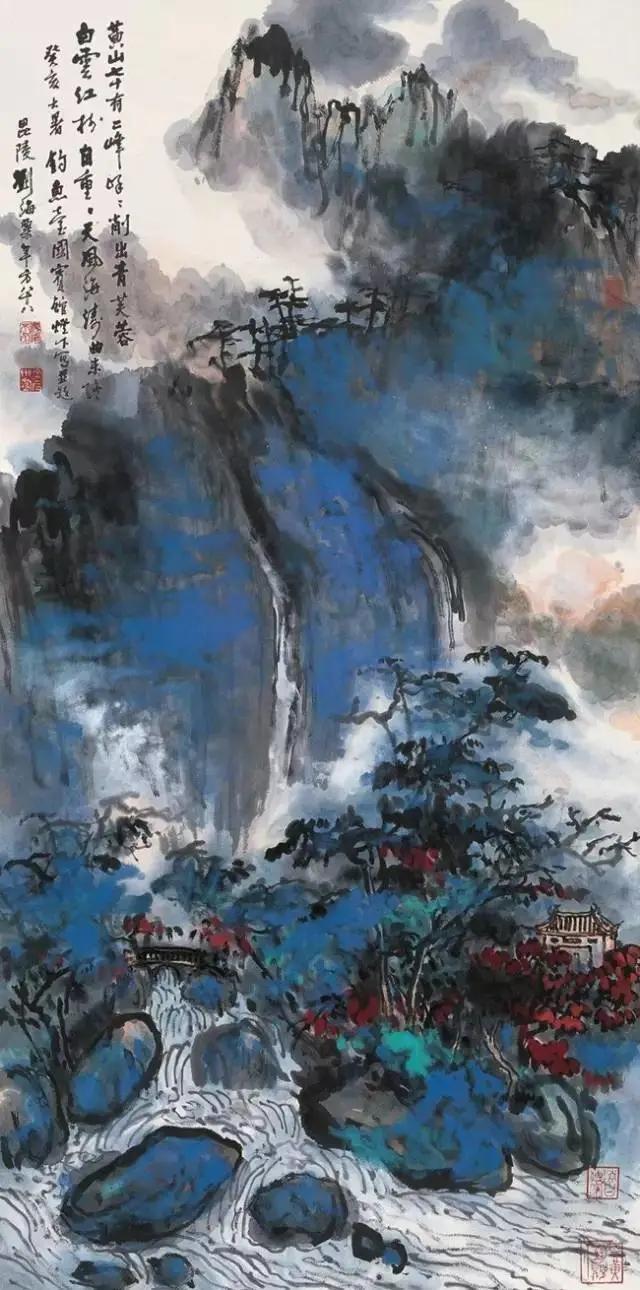 现代杰出画家,美术教育家,刘海粟山水画作品欣赏