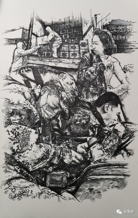 画家季云博创作抗疫系列绘画作品_腾讯新闻