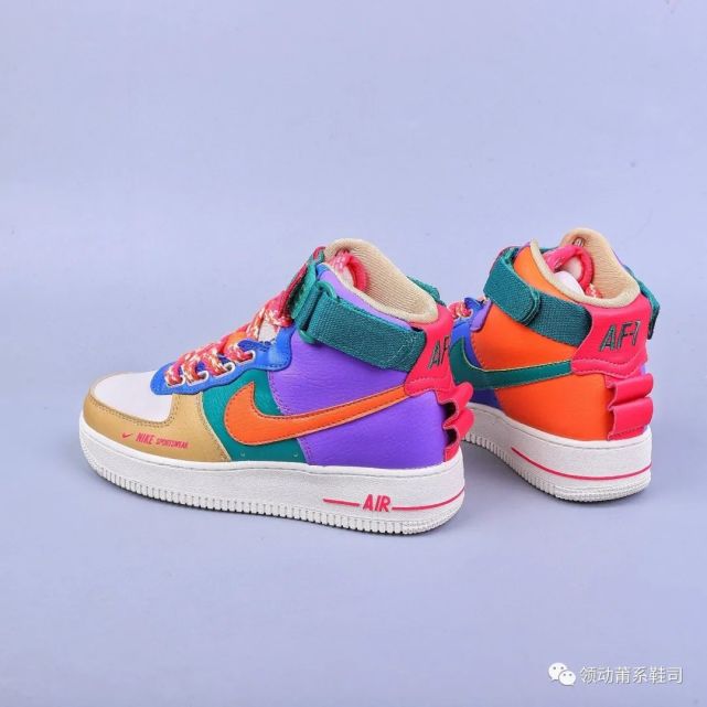 独角兽花色!air force 1 空军一号联名款 开箱鉴赏