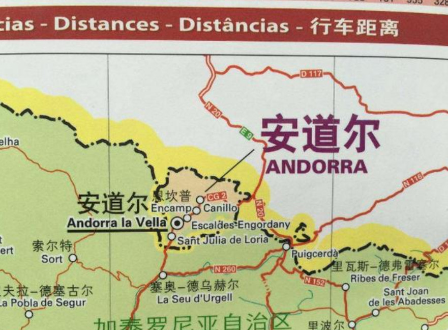 安道尔人口_安道尔旅游地图