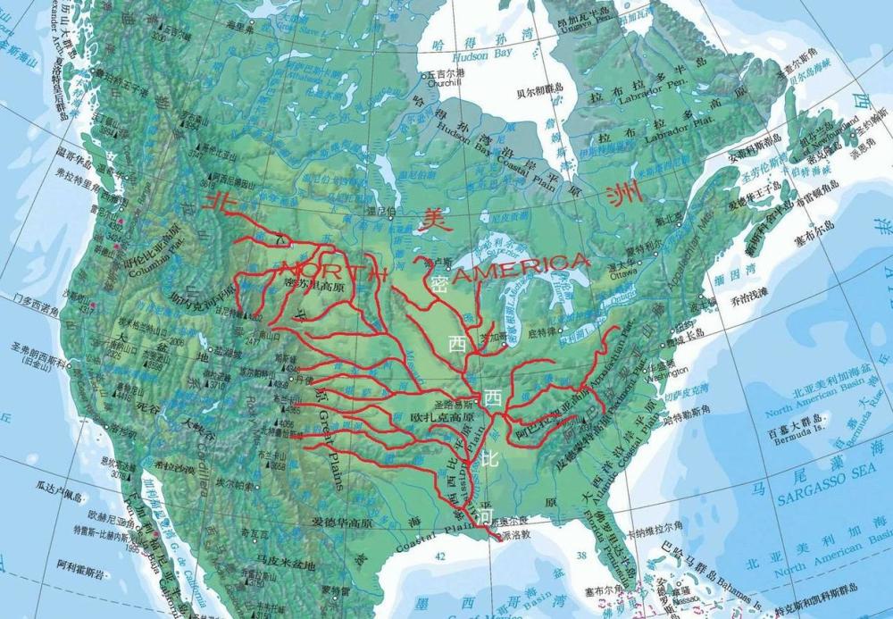 为什么"密西西比河"被称为北美洲的"众水之父"?