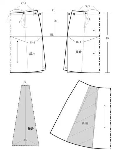 多款国际大牌服装结构纸样集合