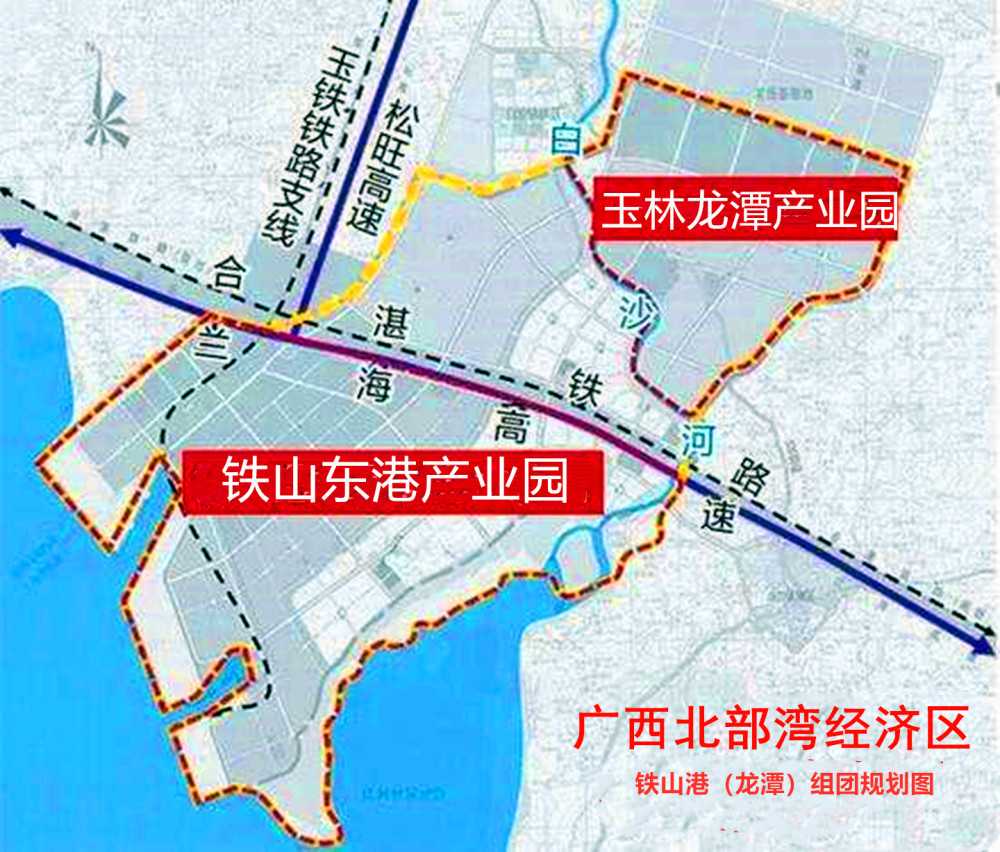 铁山港(龙潭)组团规划图