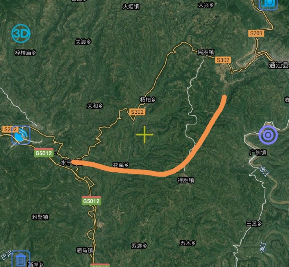 巴中市各区县新建高速公路快速通道和主干道理想规划方案
