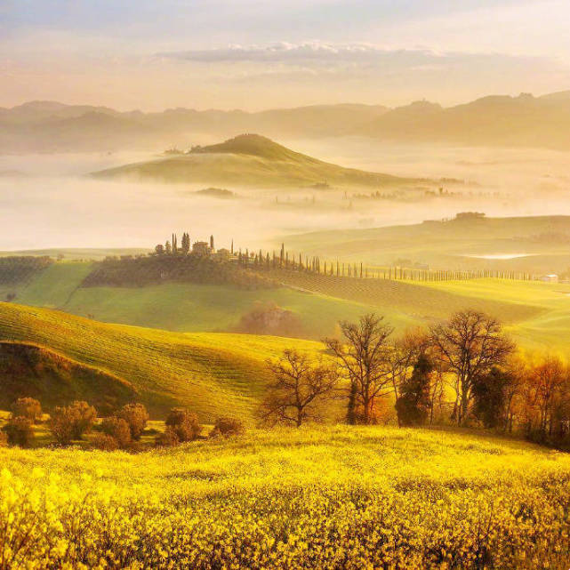 意大利小镇·tuscany美丽的田园风景