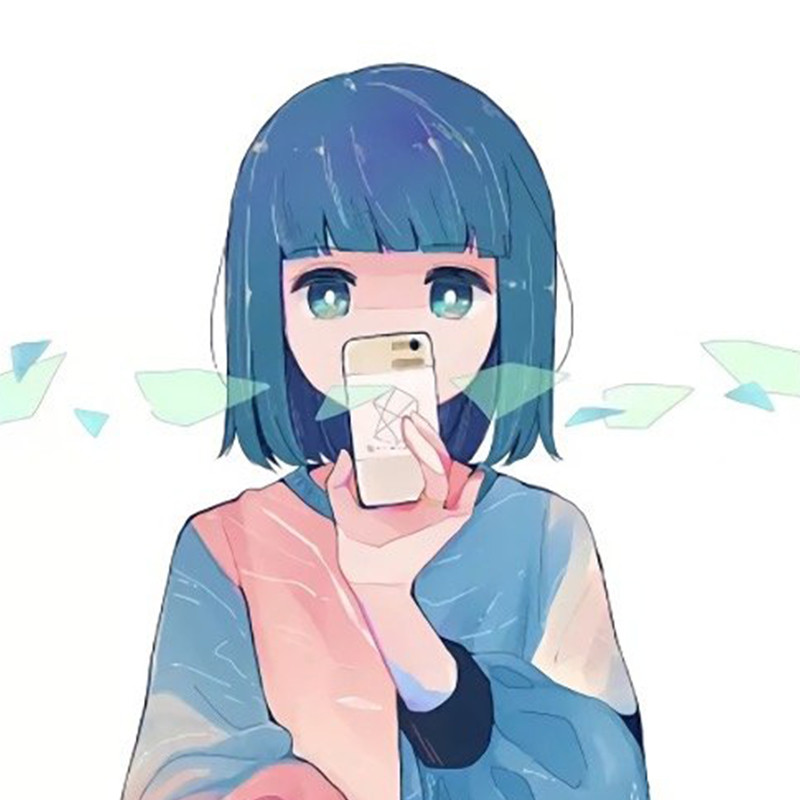 动漫卡通二次元女生头像:月亮是夜晚第二美好的东西,因为第一是你