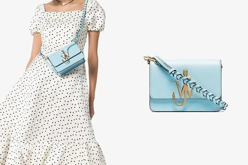 jacquemus blue la bo te gateaux top handle bag