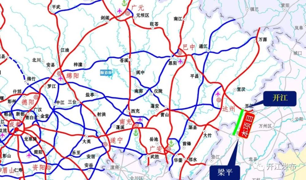 开江又要修一条高速公路了!来看看具体路线