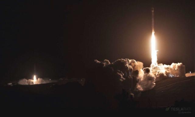 猎鹰9号火箭b1048助推器的slc-4e发射架和lz-4发射架