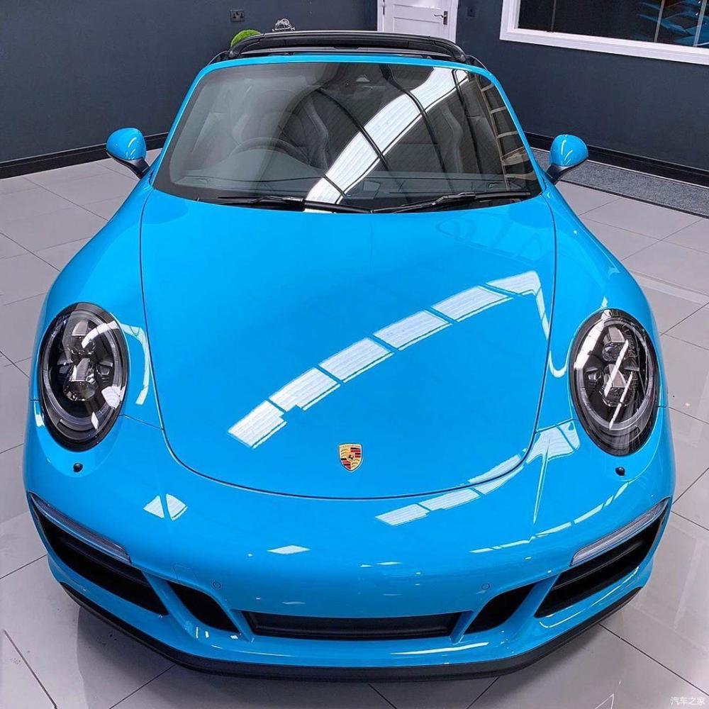 向往自由的"迈阿密蓝"保时捷911 targa 4 gts