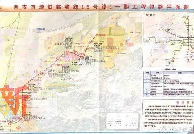 西渭地铁项目基本情况 9号线秦汉大道站至渭南北塘路的距离 9号线