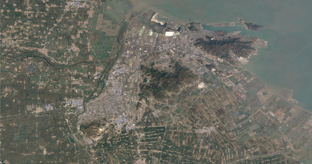 2016年连云港主城区卫星图