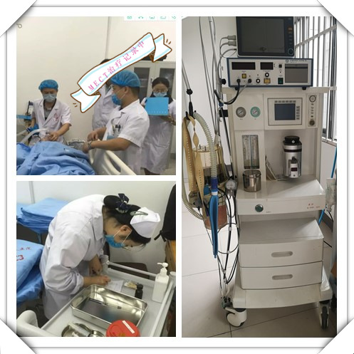 图丨 mect(无抽搐电休克治疗系统)仪器以及治疗记录工作