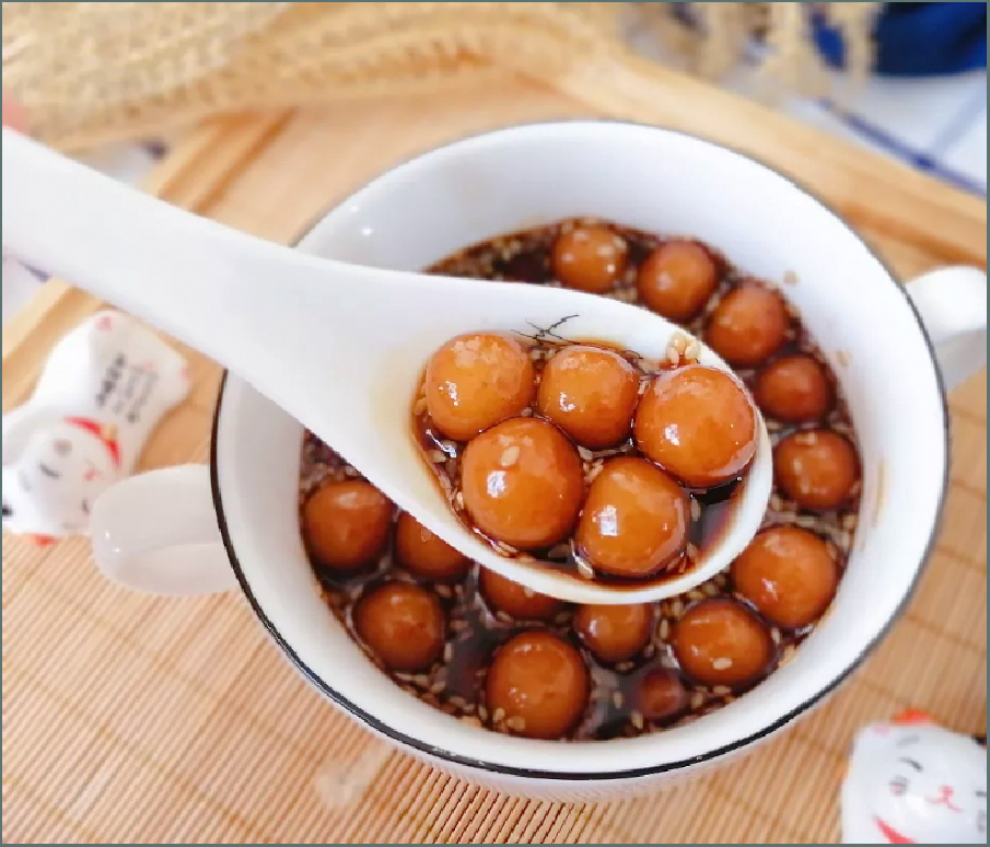 红糖汤圆粑粑