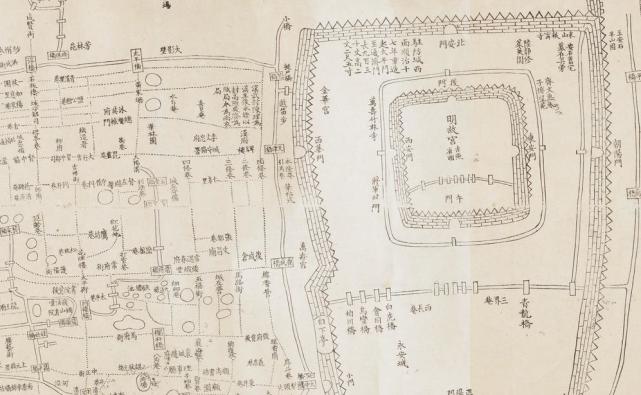 晚清时期东南地区政治文化与军事中心南京城市地图《江宁省城图》