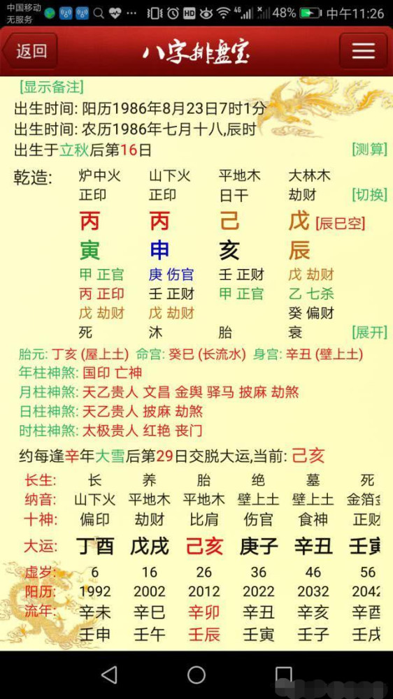 此八字该年为何犯官司?