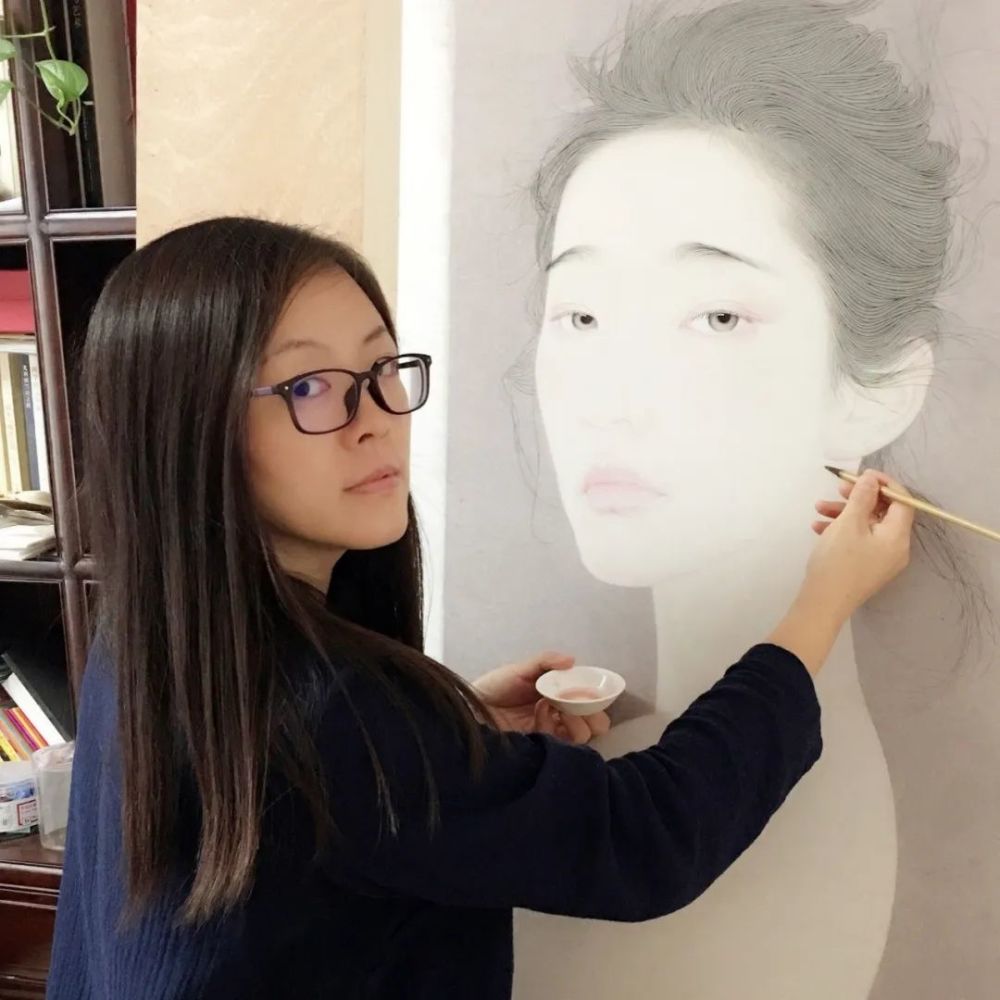 李晶当代新工笔人物画