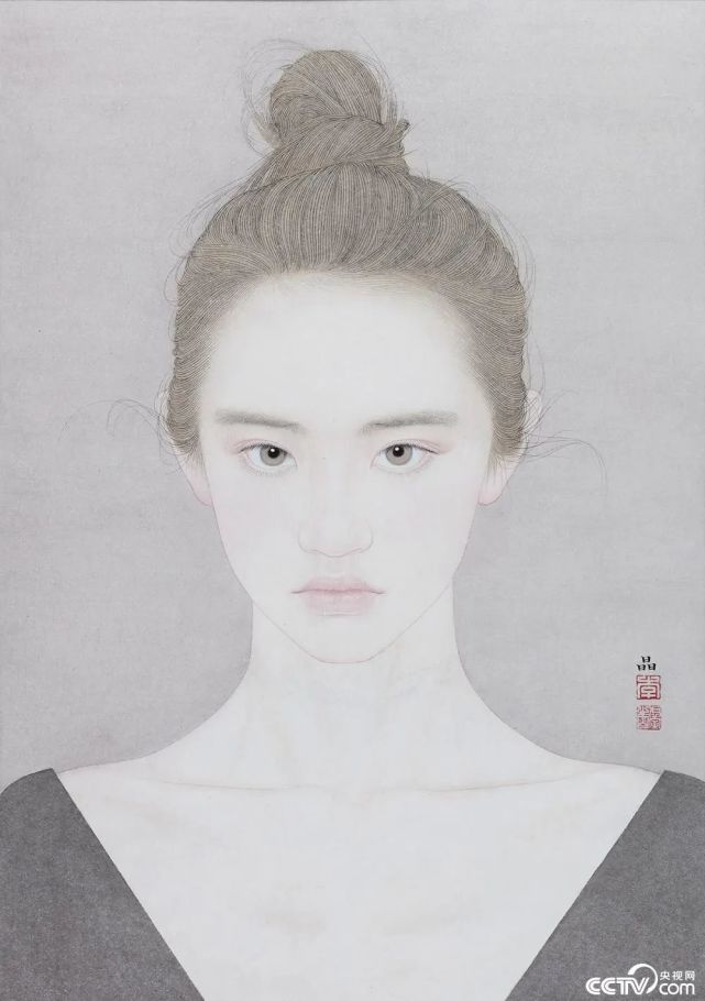 李晶当代新工笔人物画