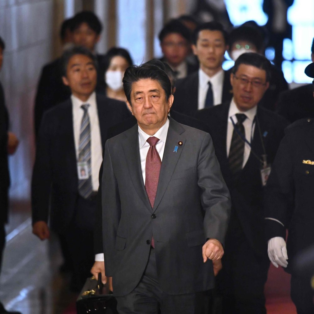 日本首相安倍晋三,图片来源:路透社.