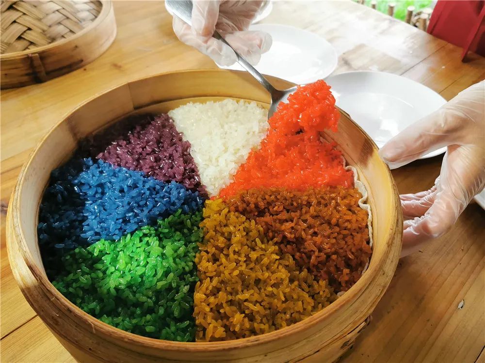 好吃又好看,一起来做七彩糯米饭