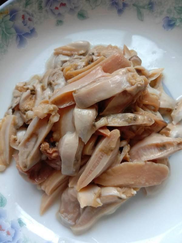 酸笋炒河蚌肉