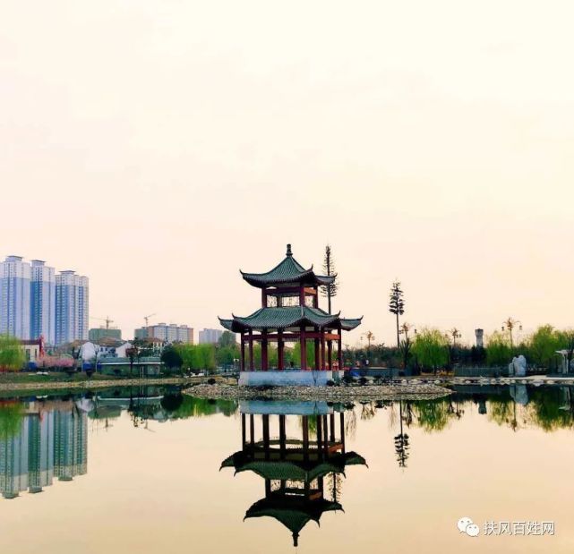 陕西扶风:阳春三月好风光 体育公园来寻春