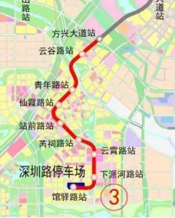 3号线延长线延伸到肥西上派,沿线楼盘价格在1.45万/㎡左右.