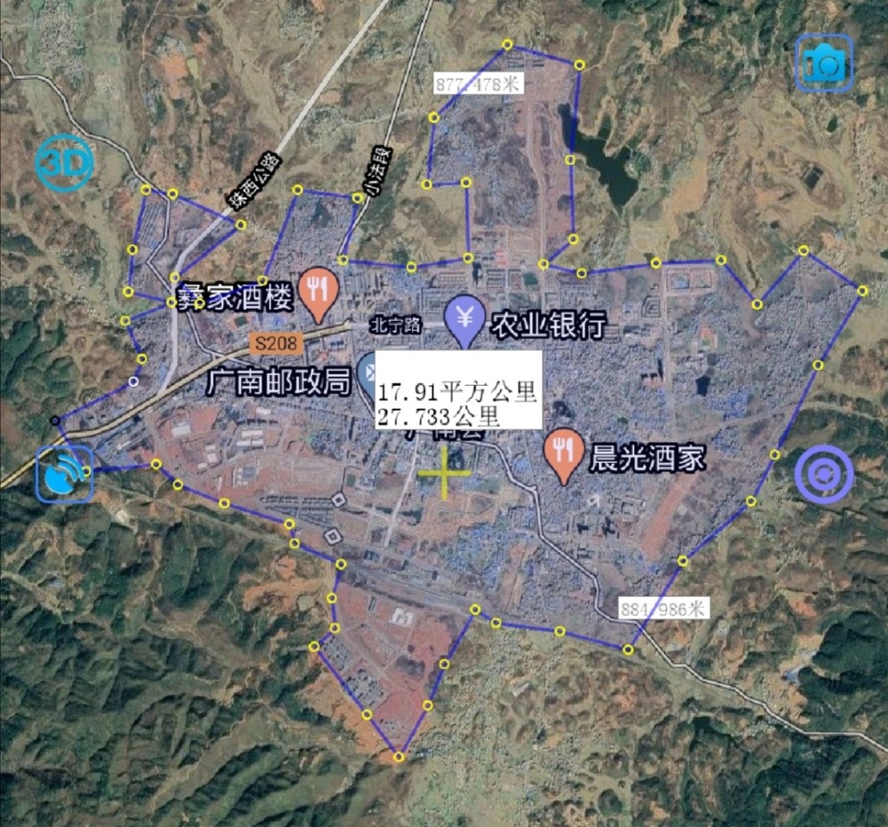 文山州,城区面积排名,第一是砚山,最八是西畴,你家乡排第几?