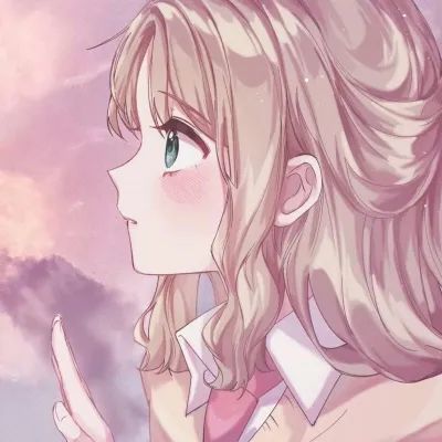 炽热眼神里一直是你 抖音动漫情侣头像一男一女分开两