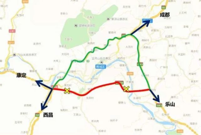 注意!g4218雅叶高速公路草坝互通至对岩互通路段双向交通管制