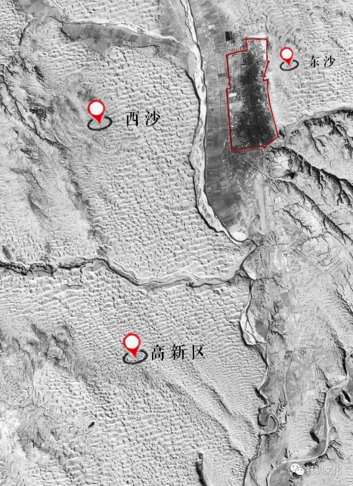 快来看美国刚解密的60年代榆林卫星地图67年的榆林古城