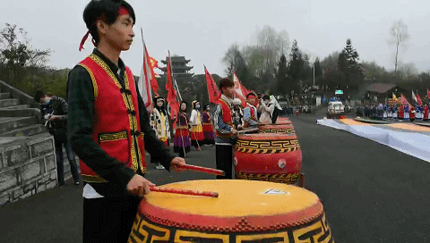 传承,展示活动上,撮嘎摩按迎花神,请花神,祭花神