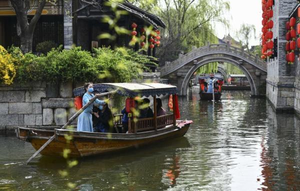 山东台儿庄古城景区恢复开放