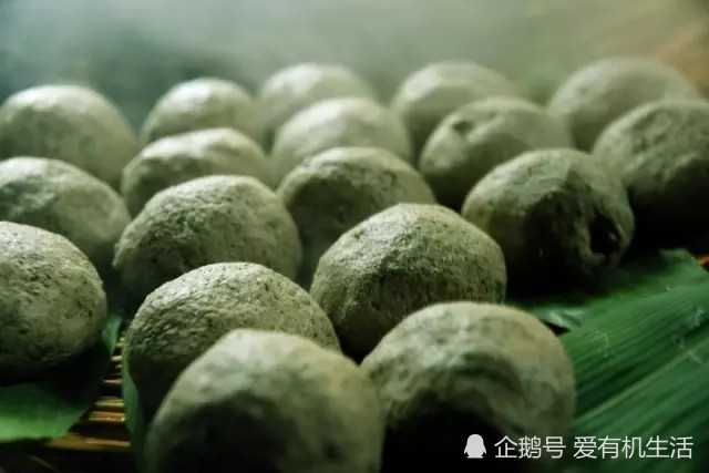 在湖南邵阳,清明节前后有一种特色美食叫"水牛花粑粑"