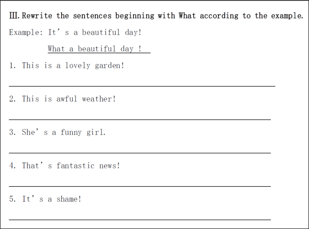 语法学习之感叹句!exclamatory sentence