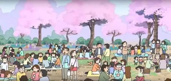 蜡笔小新中的赏樱会