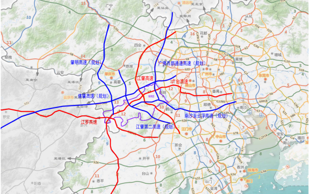 未来,高明将成为广东高速路网密度较高的区域!