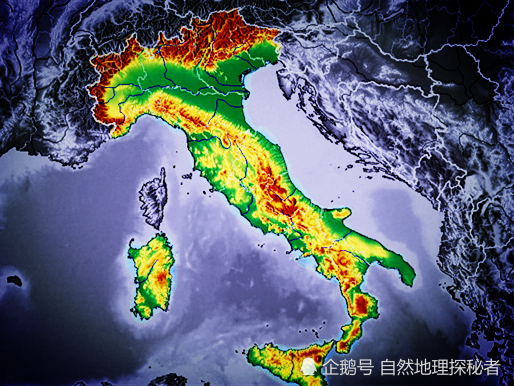 这就是意大利的地理,一只地中海上的长筒靴