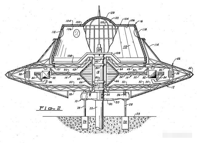 尼古拉特斯拉绘制的反重力飞碟装置